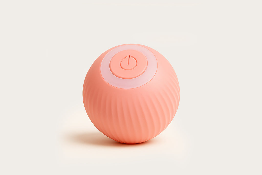 Pelota Electrónica Inteligente recargable para Gatos Rosa