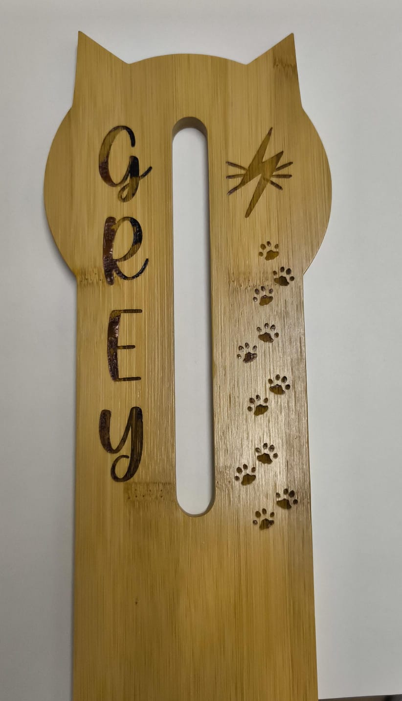 Bebedero de bambú con grabado personalizado – ReGa Cats