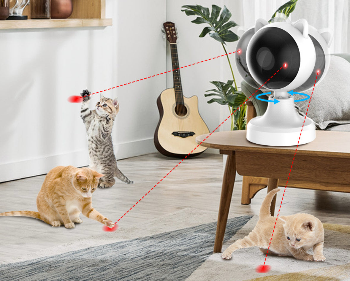 Láser automático con diseño de gato