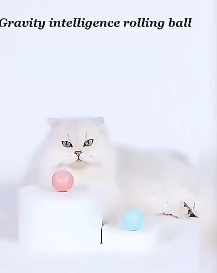 Pelota Electrónica Inteligente recargable para Gatos Azul